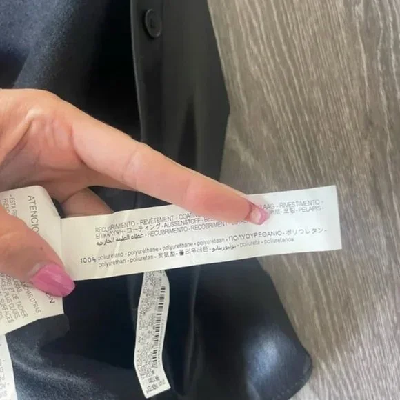 Zara Faux Leather Flowy Jacket - Picture 7 of 8